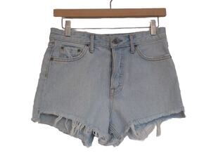GRLFRND cut off denim shorts distressed high waist size 24 NWOT